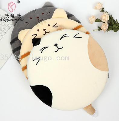 Factory Direct Sales Cartoon Cat Cushion Memory Foam Filled Tatami Cushion in Stock Wholesale