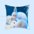 2021 New Nordic Christmas Pillow Cover Gray Christmas Snowman Series Peach Skin Fabric Furniture Sofa Cushion Cover