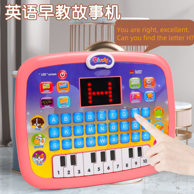 New LED Tablet Learning Machine English Early Education Intelligent Story Machine Large Capacity Content Story Machine