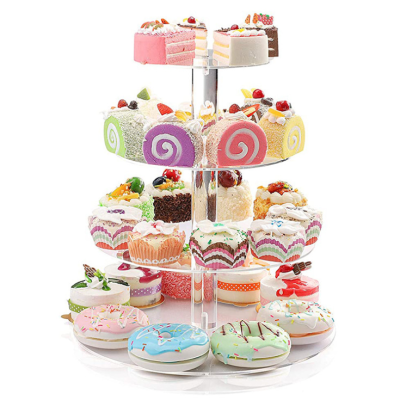 Transparent Five-Layer Acrylic Cake Frame