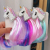 Cross-Border Children's Hair Accessories Colorful Wig Clip Super Fairy Princess Little Girl's Hair Pin Cute Pony Hairpin Headdress H