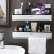 Bathroom Punch-Free Suction Wall Strong Storage Rack Wall-Mounted Bathroom Storage Rack Washstand Storage Towel Rack