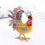 Geomancy Decoration Rooster Jewelry Box Metal Ornaments Enamel Alloy Jewelry Box Factory Supplier Ornaments