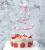 Internet Celebrity Christmas Tree Iron Wire Cake Decoration Card Spiral Christmas Tree With Bowknot Cake Inserting Card Fur Ball Cake Flag
