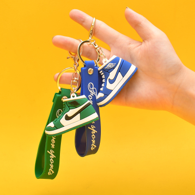 PVC Flexible Glue AJ Shoes Keychain Hand Strap Key Chain Cars and Bags Pendant