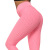 Iwuparty Amazon European and American Yoga Clothes Sports and Fitness Running High Waist Peach Hip Solid Color Bubble Leggings