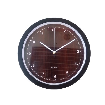 12-Inch Wood Grain Series Household Creative Wall Clock Simple Fashion Flower Surface Quartz Watch 32cm Printable Logo