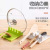 Spatula Shelf Supports Creative Simple Kitchen Gadget Practical Plastic Small Supplies Storage Tray Spoon Mat Anti-Drip