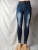 AliExpress Cross-Border Amazon Women's Jeans Light Color and Water Scrubbing Street Hipster Blue High Waist Jeans