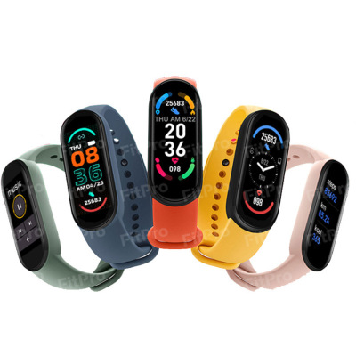 M6 Magnetic Smart Bracelet Sports Pedometer Bluetooth Electronic Bracelet Heart Rate Blood Pressure Blood Oxygen Monitoring Smart Watch