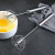 Stainless Steel Eggbeater Household Kitchen Stirring Tool Cream Egg Blender Semi-automatic Rotating Blender