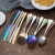 Cross-Border 16-Piece E-Commerce Stainless Steel Knife, Fork and Spoon Colored Box Suite Amazon 24-Piece Color Plated Steak Western Tableware