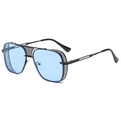 New Vintage Punk Style Steam Sunglasses Spring Sunglasses European and American Trendy round Metal Sunglasses Glasses