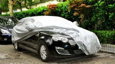 Exclusive for Cross-Border Universal Car Cover 170T Polyester Silver Pastebrushing Automobile Cover Sunshield Car Cover Dust Cover Cross-Border