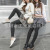 2021 Autumn and Winter New Women's Winter Pure Color Warm Keeping One Black Leggings Leggings