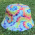 Tie-Dyed Double-Sided Wear Adult/Child Blue Bottle Cap/Sun Hat