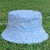 Cotton Floral Adult/Child Blue Bottle Cap/Sun Hat