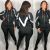 European And American Women 'S Clothing Independent Station Dunhuang Hot Sports Suit Hooded Jacket Casual Wear In Stock