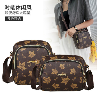 New Bags Women's Diagonal Crossbody Versatile Small Bag Business Waist Bag for Collecting Money Shoulder Messenger Bag Middle-Aged Mother Bag Coin Purse