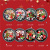 Exclusive for Cross-Border Alloy Christmas Nail Ornament Santa Claus Rivet Pearl Mixed Manicures Decoration Nail Sequins