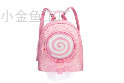 Cross-Border Children's Backpack Rainbow Sugar Bag Fashionable Princess Backpack Children's Backpack Toddler Girls' Schoolbags