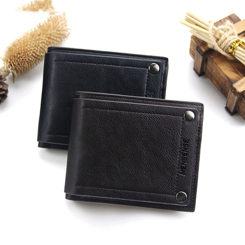 new men‘s wallet fashion simple multi-function multi-card position men‘s short wallet wallet factory direct supply wholesale