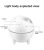 Bluetooth Creative Starry Cloud Moon Projection Lamp Star Light Ocean Water Pattern Atmosphere Small Night Lamp Bedroom Sleep Light