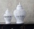 European-Style Simple Design White Hollow-out Ceramic Table Lamp Decoration Creative Hollow Vase Temple Jar Decorations