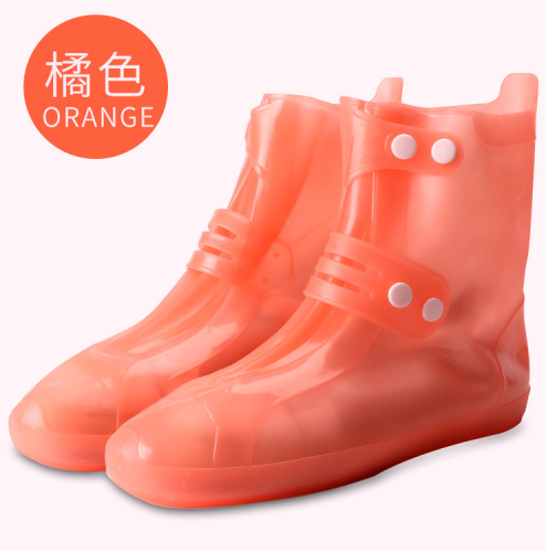 plastic thickened waterproof and rainproof wear-resistant non-slip outdoor silicone protective isolation shoe cover