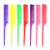 Factory Direct Supply Plastic Color Thickness Pointed Tail Comb Dense Gear Hairdressing Comb Hair Salon Household Styling Comb Hair Tools