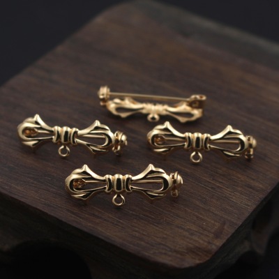 DIY Handmade Jewelry Accessories 10 - 28mm Pure Copper Bow Safety Pin