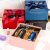 Large Square Hand Gift Window Tiandigai Transparent Ribbon Red Gift Box Christmas Gift Box Customization