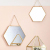INS Simple Nordic Style Geometric Shape Gold Brass Hexagonal Mirror Bathroom Mirror Hallway Mirror Cosmetic Mirror
