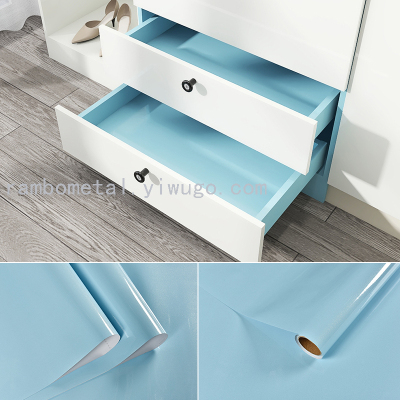 blue color Furniture Refurbishment Stickers Kitchen Fume-proof Stickers Moisture-proof,Water-proof and Easy to wardrobe
