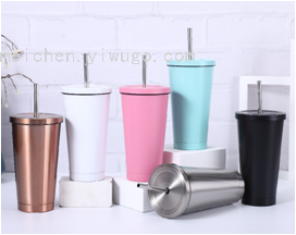 Straw Cup 304 Stainless Steel 750ml