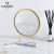 Nordic Ins Light Luxury Dressing Table Makeup Mirror Modern Minimalist Student Dormitory Iron Marble Internet Celebrity Dressing Mirror