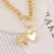 Ornament Heart-Shaped Europe and America Cross Border Creative Pendant Choker Necklace Heart-Shaped Double-Layer Ins Women's Necklace