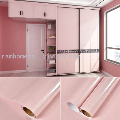 pink color Furniture Refurbishment Stickers Kitchen Fume-proof Stickers Moisture-proof,Water-proof and Easy to wardrobe
