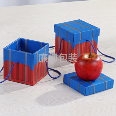 Christmas Chicken Air Drop Case Gift Box Christmas Eve Apple Packaging Box Creative Tiandigai Snack Candy Paper Box