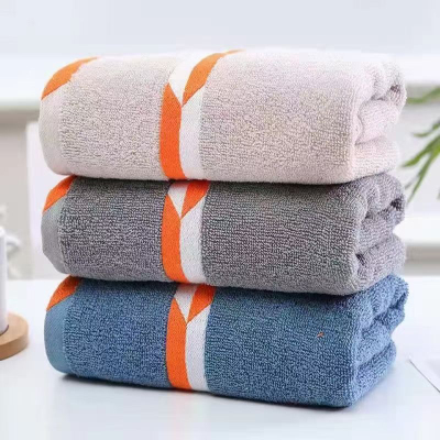 Pure Cotton Towel Men's High-Grade Face Cloth Thick Absorbent Lint-Free Wash Face with Adult Orange Time Shuttle