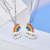 Titanium Ornament Rainbow Necklace Simple Stitching Couple's Pendant necklace