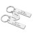 Personalized Strip Stainless Steel Key Ring Jewelry for Valentine's Day Couple Couple Gift Customized Keychain Titanium Steel Jewelry