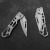 Outdoor Supplies Folding Knife Portable Stainless Steel Self-Defense Mini Key Knife Portable A Folding Knife Pocket Fruit Knife