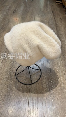 Fashion New Artificial Mink Hair Autumn and Winter Pile Heap Cap Warm Confinement Cap