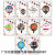 Aluminum Foil Balloon Set Single Card Ball Western Happy Birthday Party Scene Layout Decoration Aluminum Foil Balloon