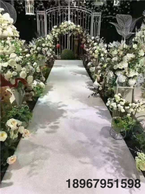 Pearl Carpet Wedding Stage Wedding Opening Event Welcome Catwalk Starry Red Black and Golden Silver Champagne