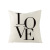 Simple Nordic style linen Valentine's Day pillow cover letter printing series sofa pillow cover