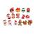 Resin Accessories DIY Ornament Phone Shell Stickers Cake Shoe Buckle Cup Sticker Christmas Tree Santa Claus Snowman