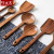 Ceramic Pot King Teak Spatula Blackhead Removal Peeling Soup Spoon Wooden Spoon Unpainted Solid Wood Long Handle Household Wooden Spatula Meal Spoon