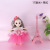 Factory Wholesale New 17cm Barbie Princess Doll Keychain Pendant Fashion Accessory Clip Crane Machine Gift